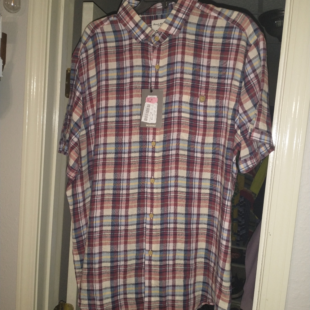 Murano Linen Button Down shirt.